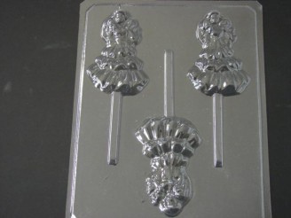 224sp Babsie Doll II Chocolate or Hard Candy Lollipop Mold